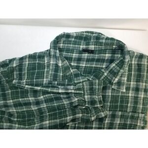 Cotton On‎ Flannel Shirt Plaid Womens Small Long Sleeve Button Up